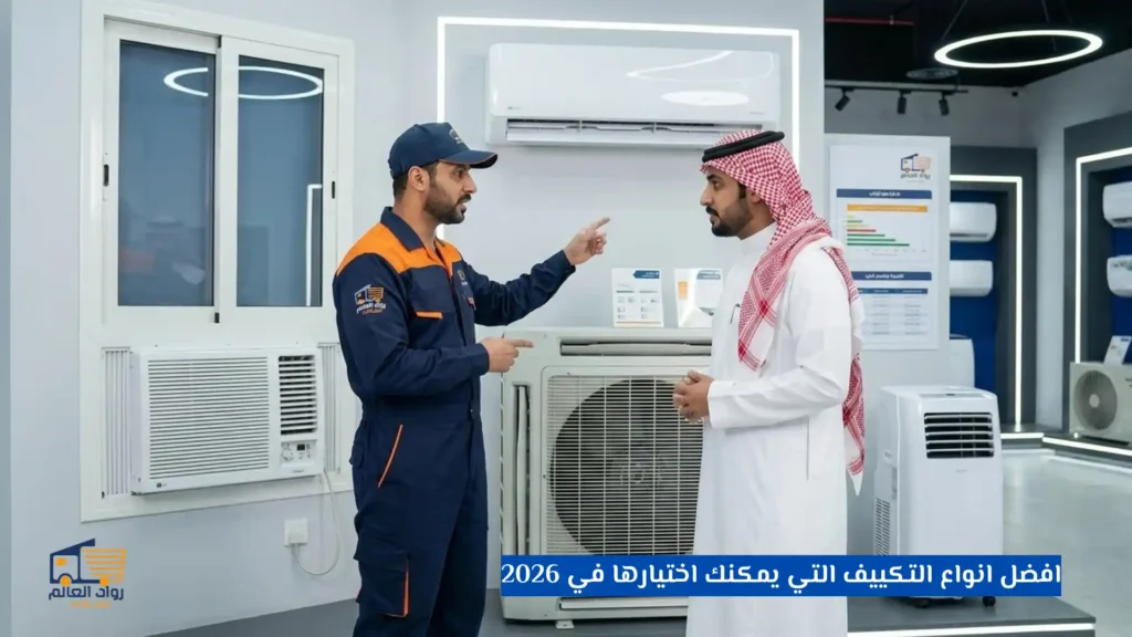 ما هي انواع التكييف؟