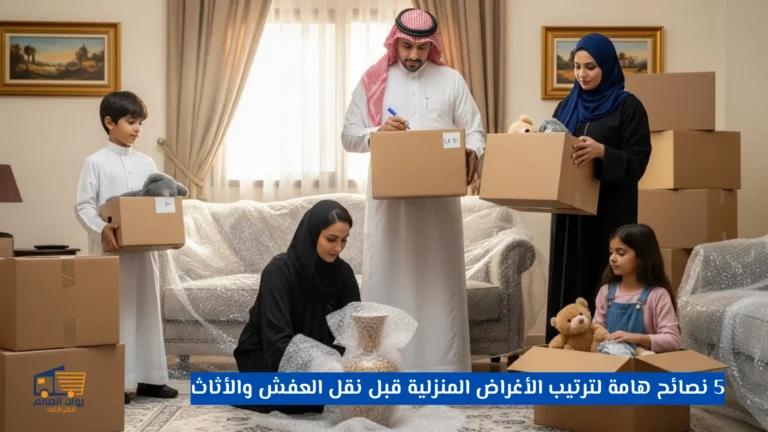 5 نصائح هامة لترتيب الأغراض المنزلية قبل نقل العفش والأثاث